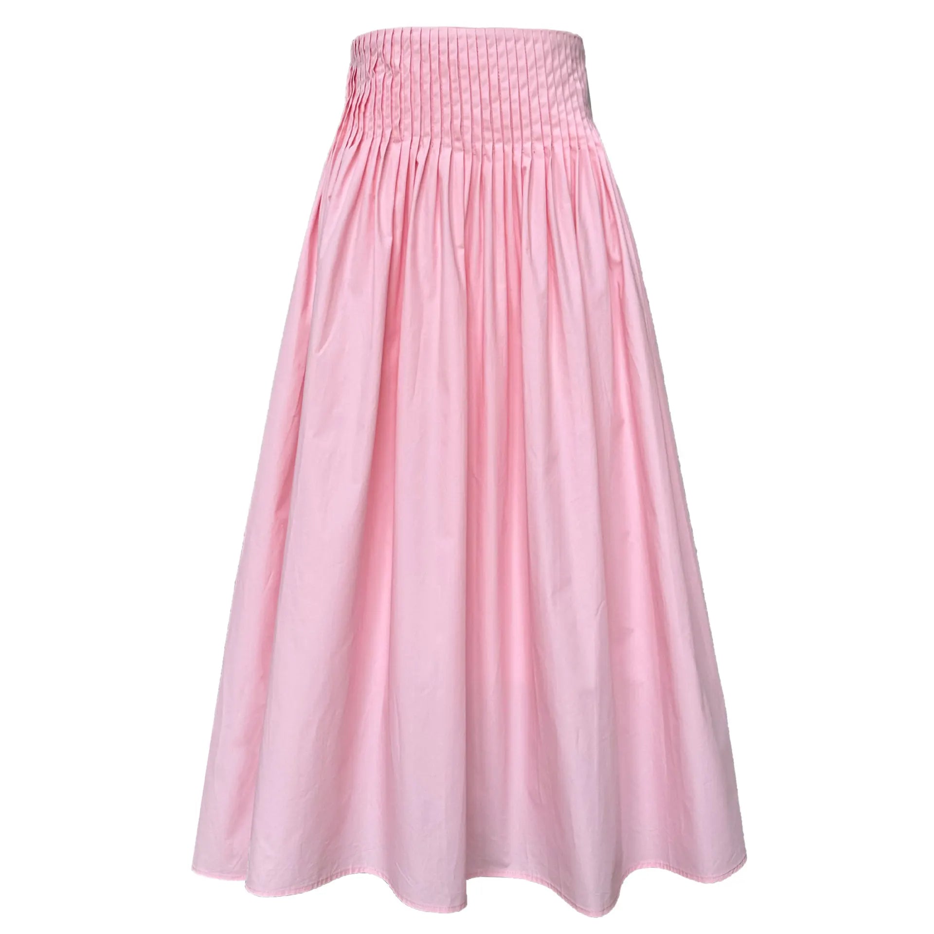 High-Waisted Midi Skirt with Flattering Fit and Versatile Style