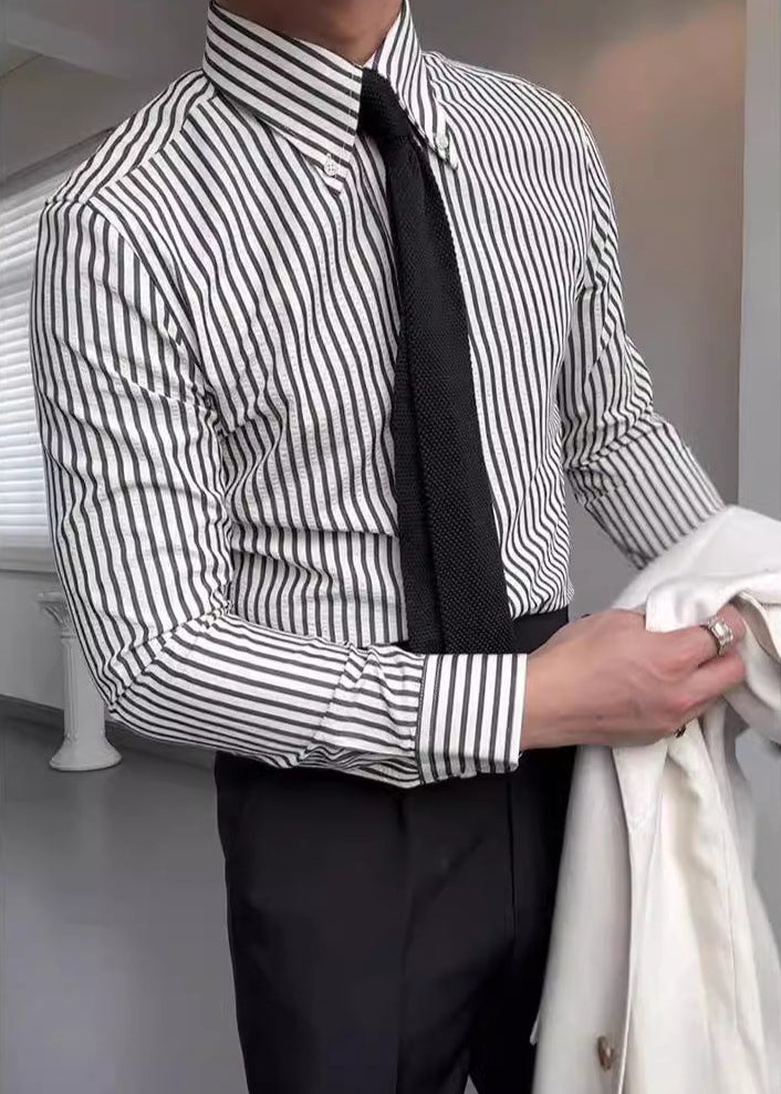 Men's Long Sleeve Button-Down Shirt – Classic Fit