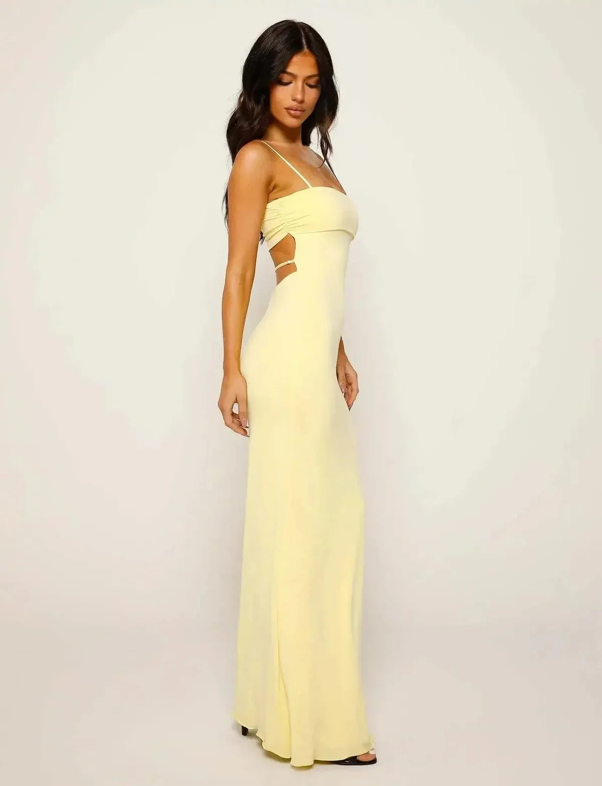Chic Backless Bodycon Maxi Dress
