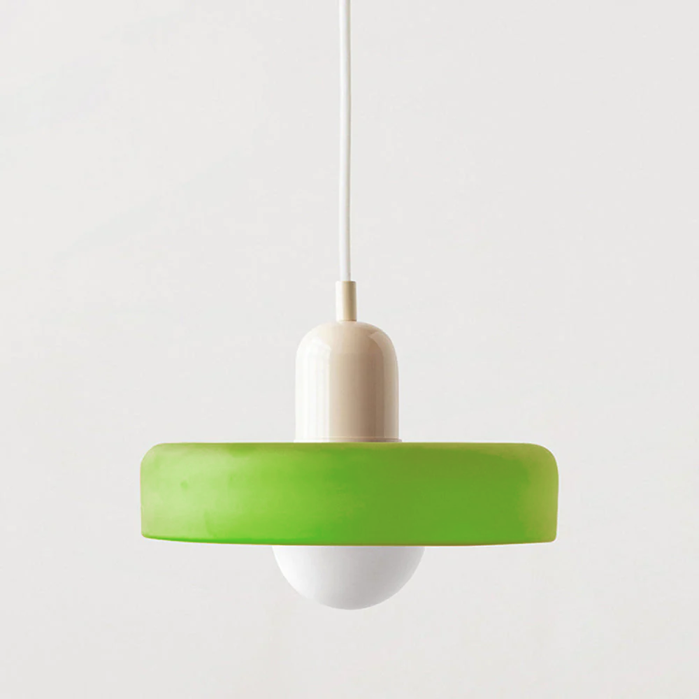 Coloured Glass Pendant Light