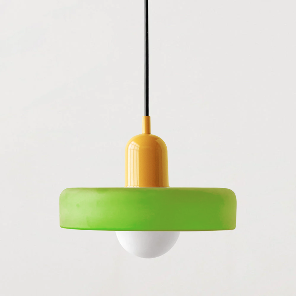 Coloured Glass Pendant Light