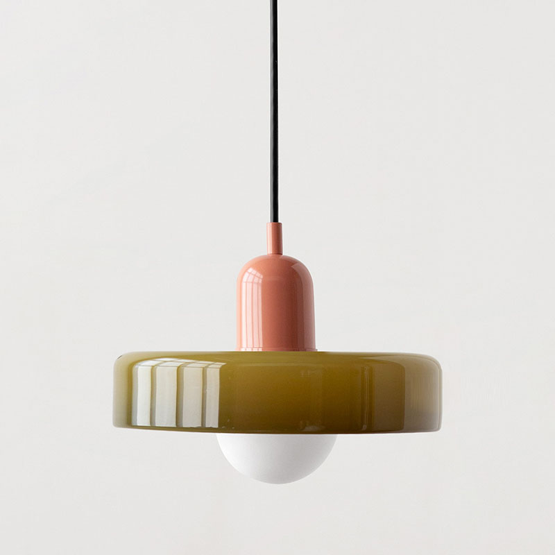 Coloured Glass Pendant Light
