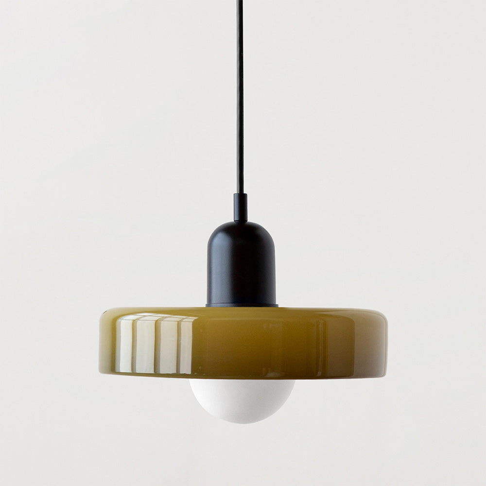 Coloured Glass Pendant Light
