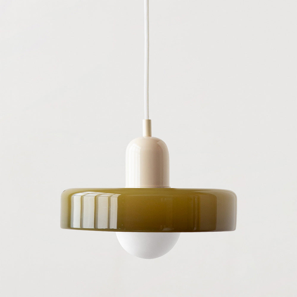 Coloured Glass Pendant Light