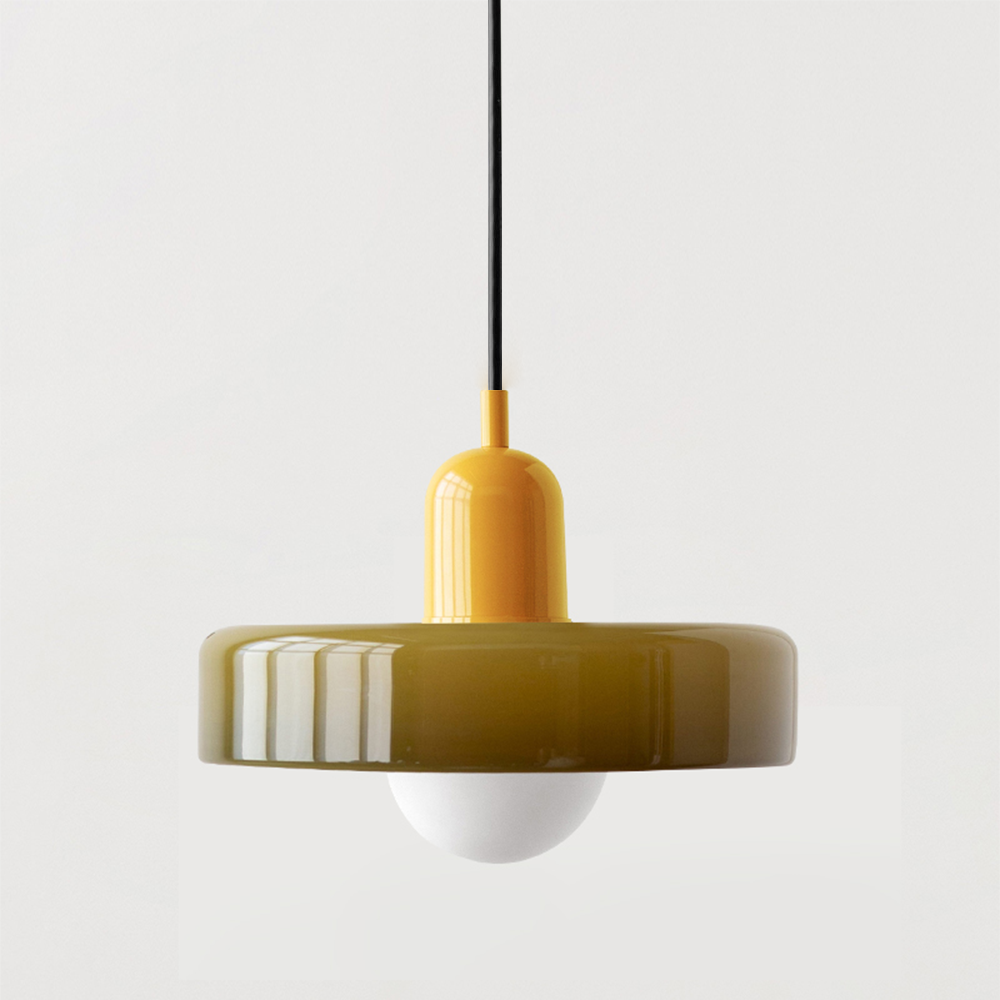 Coloured Glass Pendant Light