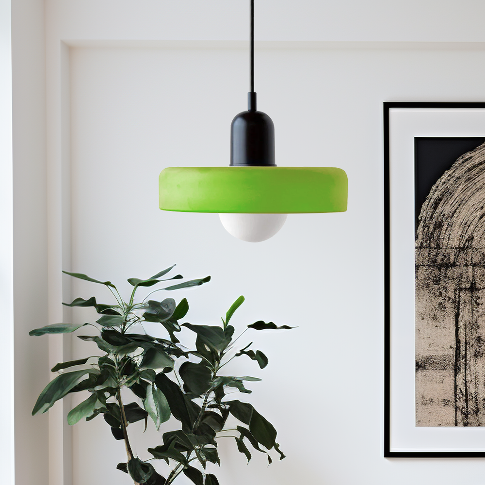 Coloured Glass Pendant Light