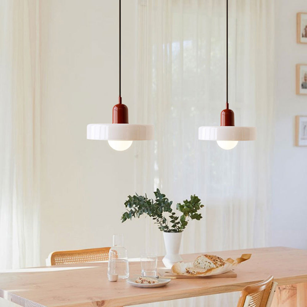 Coloured Glass Pendant Light