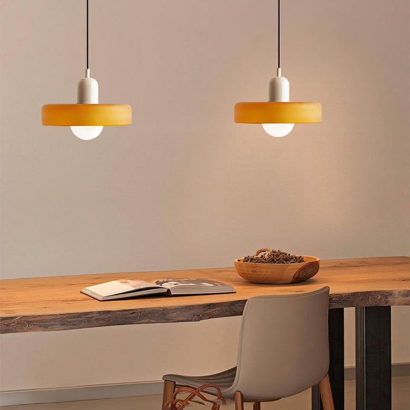 Coloured Glass Pendant Light