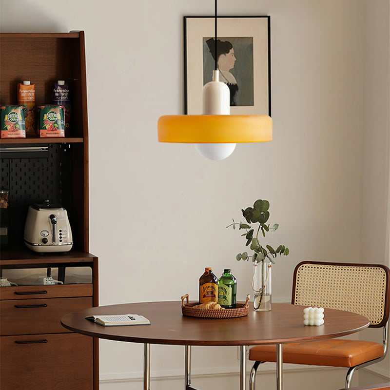 Coloured Glass Pendant Light