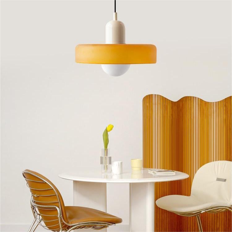 Coloured Glass Pendant Light