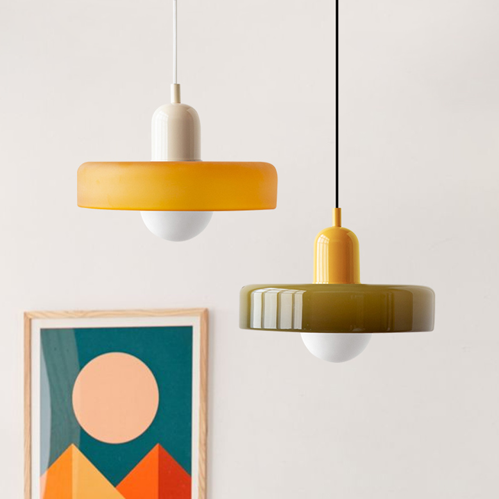 Coloured Glass Pendant Light