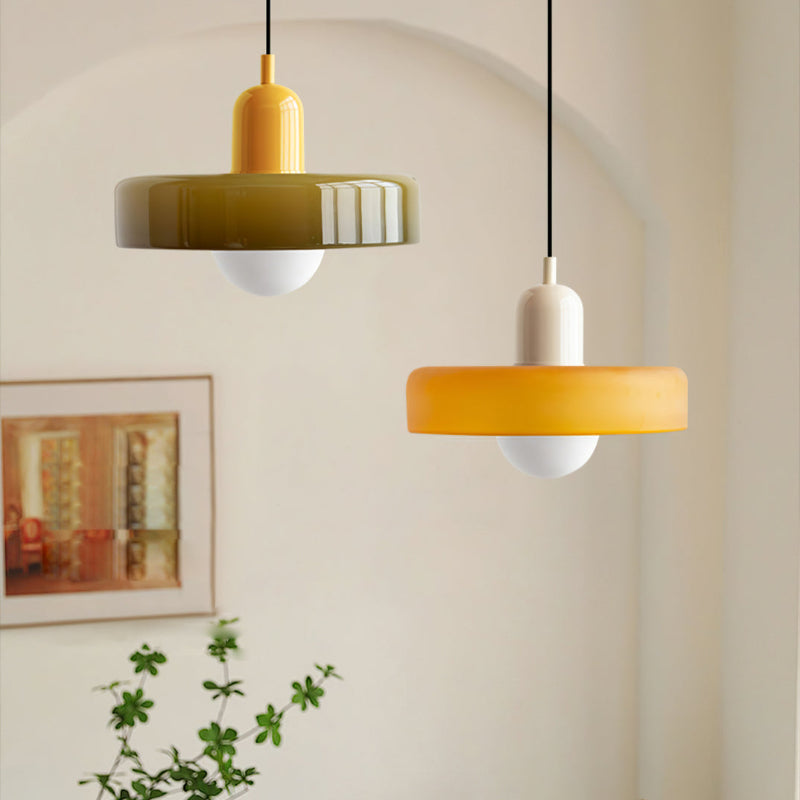 Coloured Glass Pendant Light
