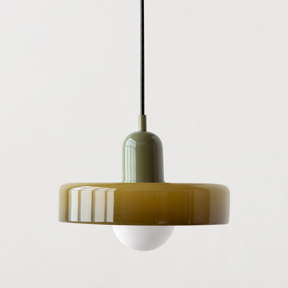 Coloured Glass Pendant Light