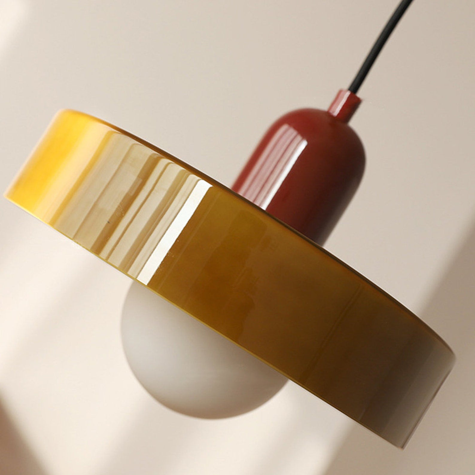 Coloured Glass Pendant Light
