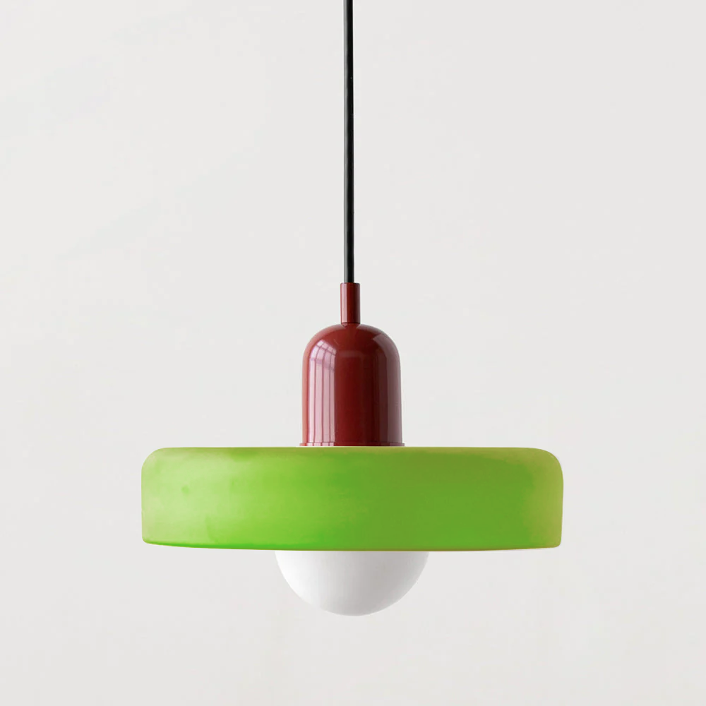 Coloured Glass Pendant Light