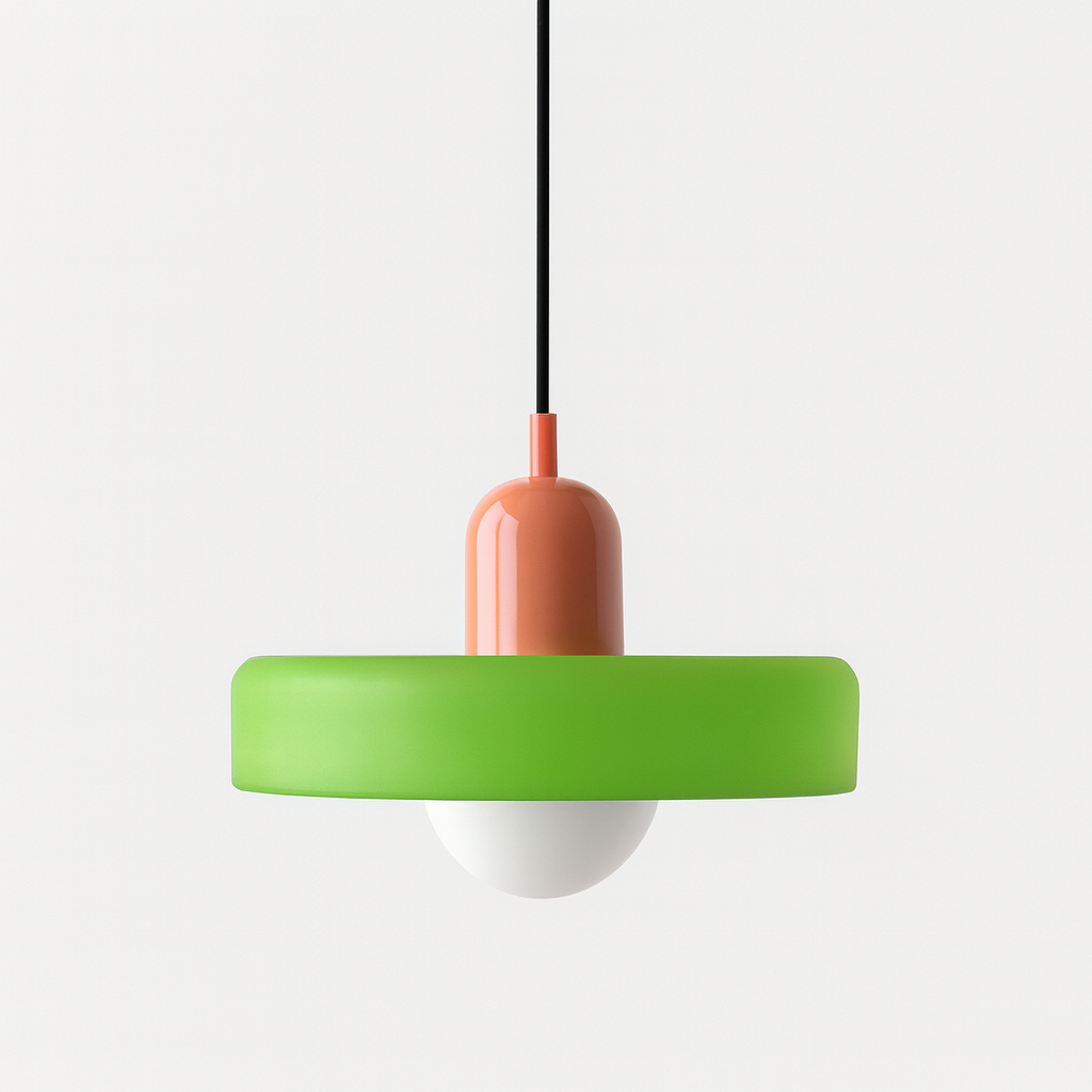 Coloured Glass Pendant Light