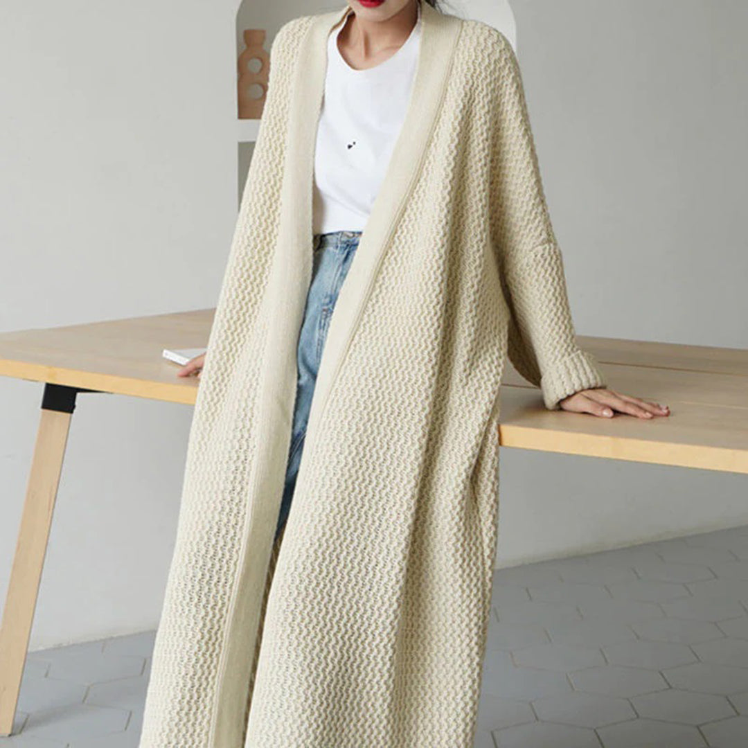 Women's Oversized Knit Cardigan – Lightweight Summer Layer