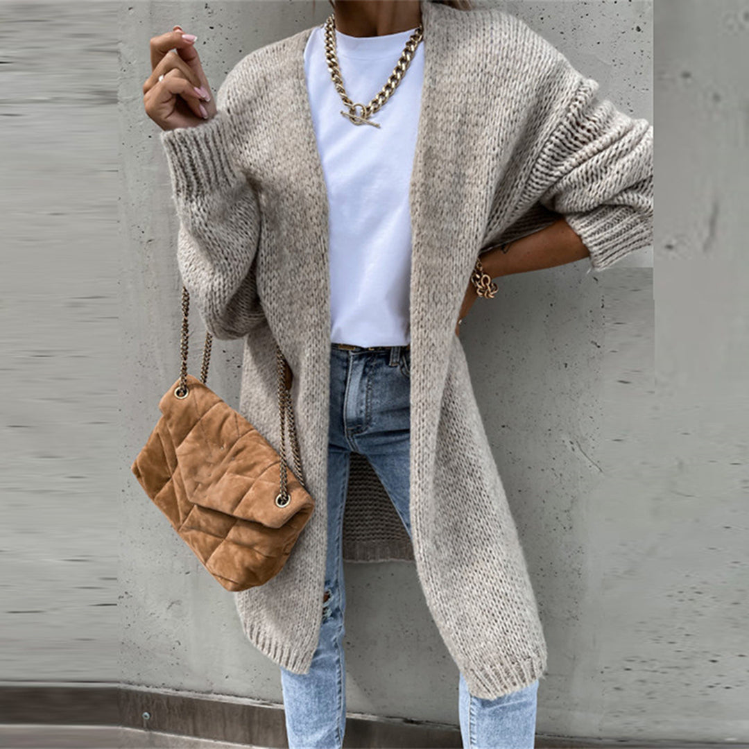 Women's Classic Long Knit Cardigan – Versatile All-Season Layer