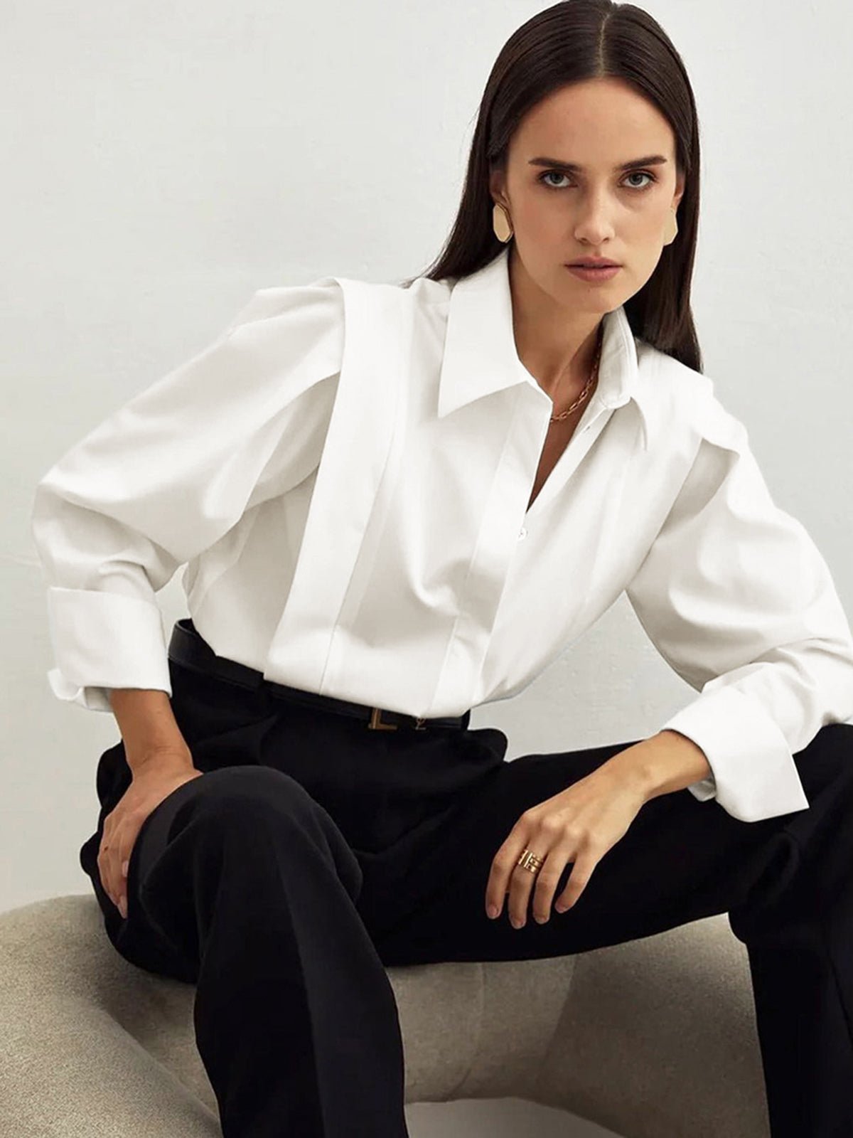 Classic Unisex Square Button-Down Shirt