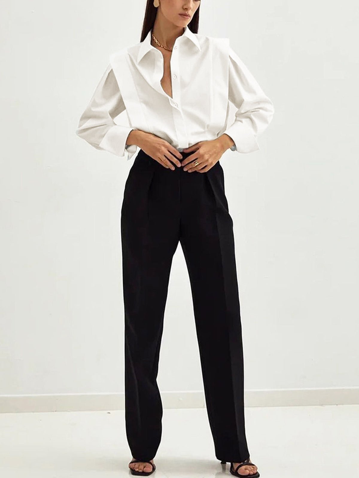 Classic Unisex Square Button-Down Shirt