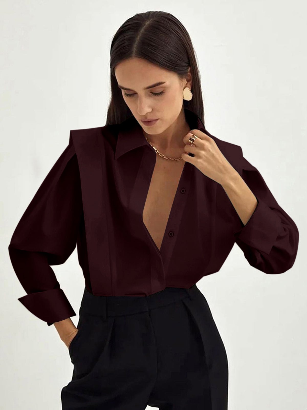 Classic Unisex Square Button-Down Shirt