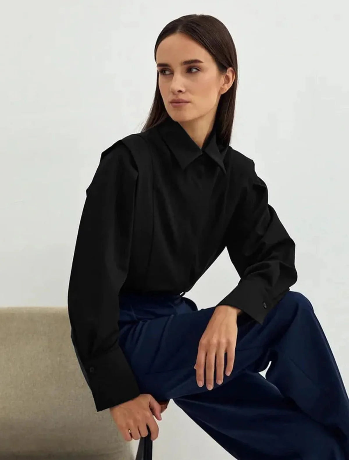 Classic Unisex Square Button-Down Shirt
