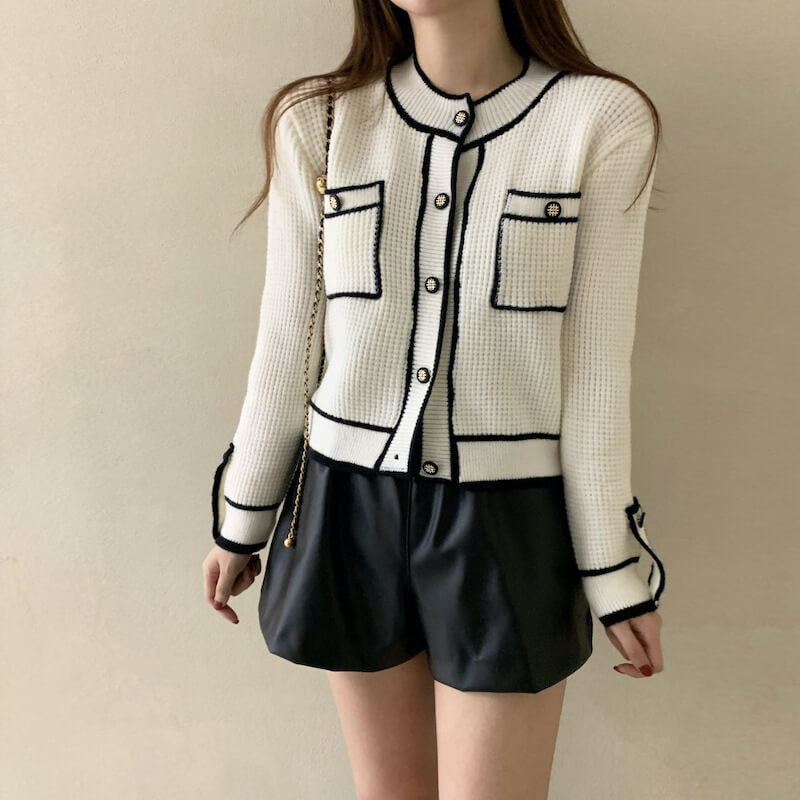 Multicolor Tweed Cardigan for Stylish Layering