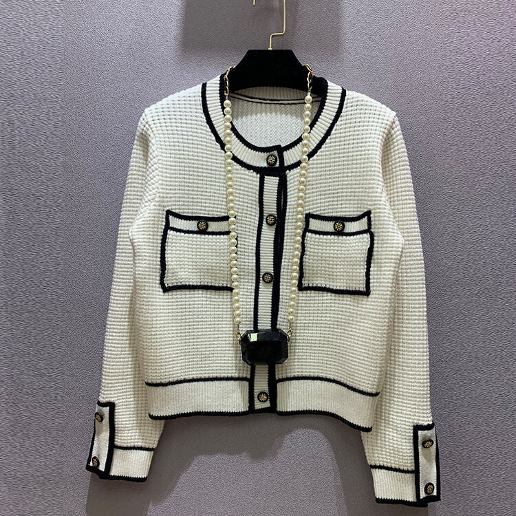 Multicolor Tweed Cardigan for Stylish Layering