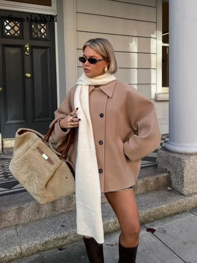 Reila Oversized Jacket with Pockets for Everyday Comfort