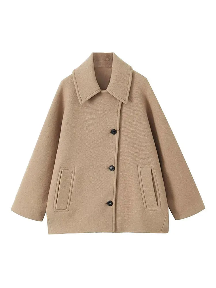 Reila Oversized Jacket with Pockets for Everyday Comfort