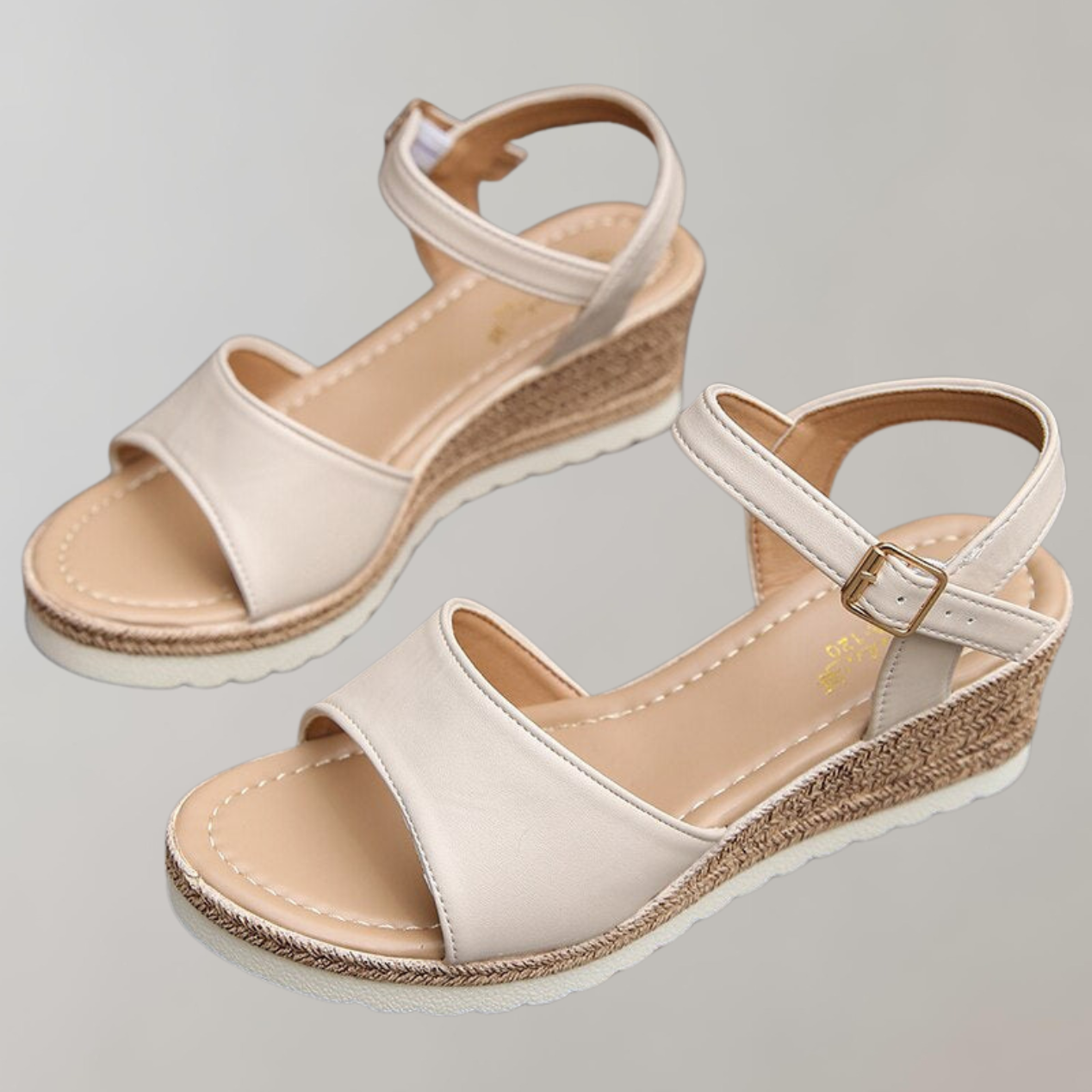 Orthopaedic Wedge Sandals, Adjustable Straps, Breathable