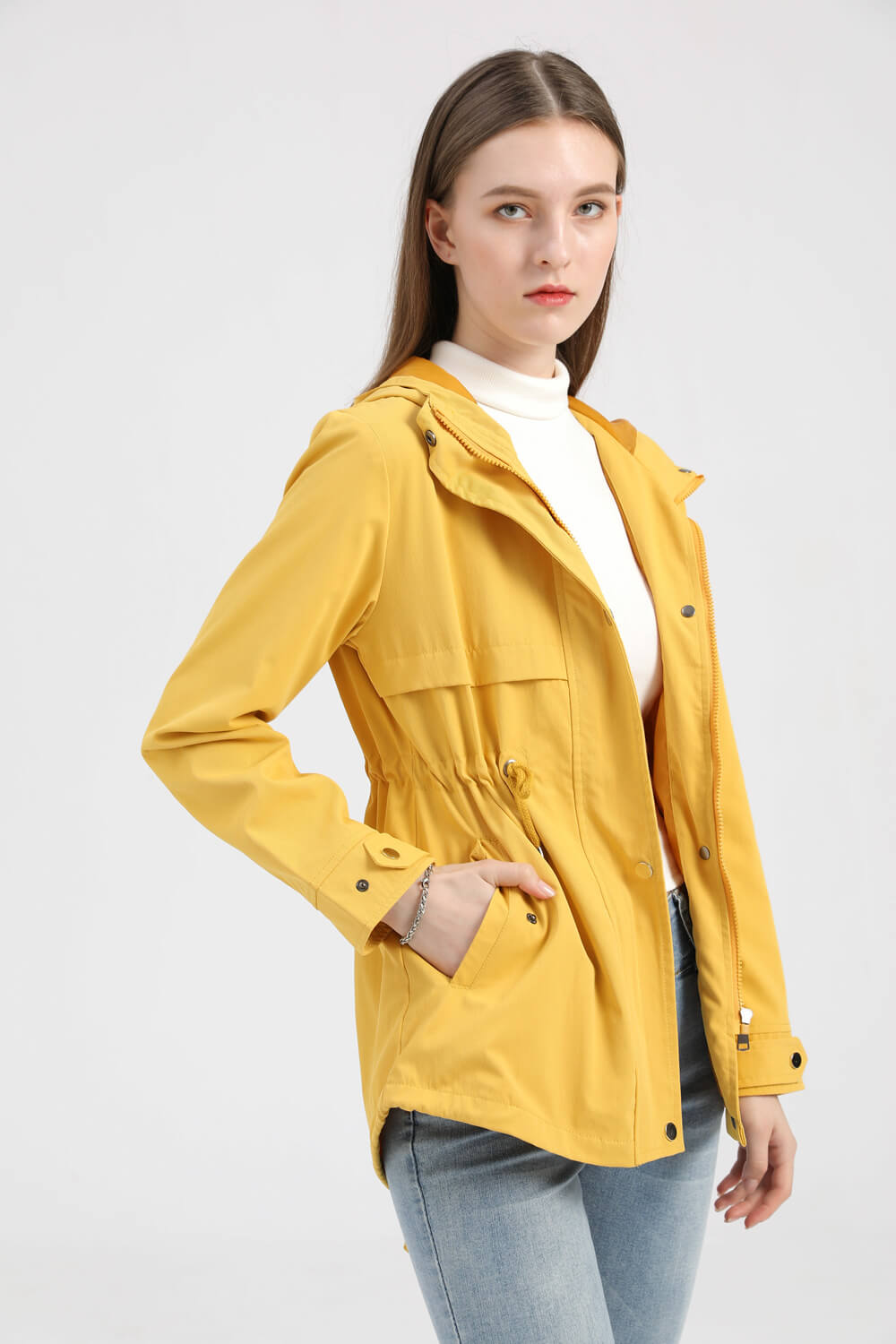 Hooded Windbreaker Jacket for Men and Women in London Style