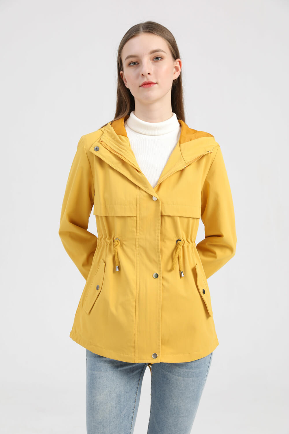 Hooded Windbreaker Jacket for Men and Women in London Style