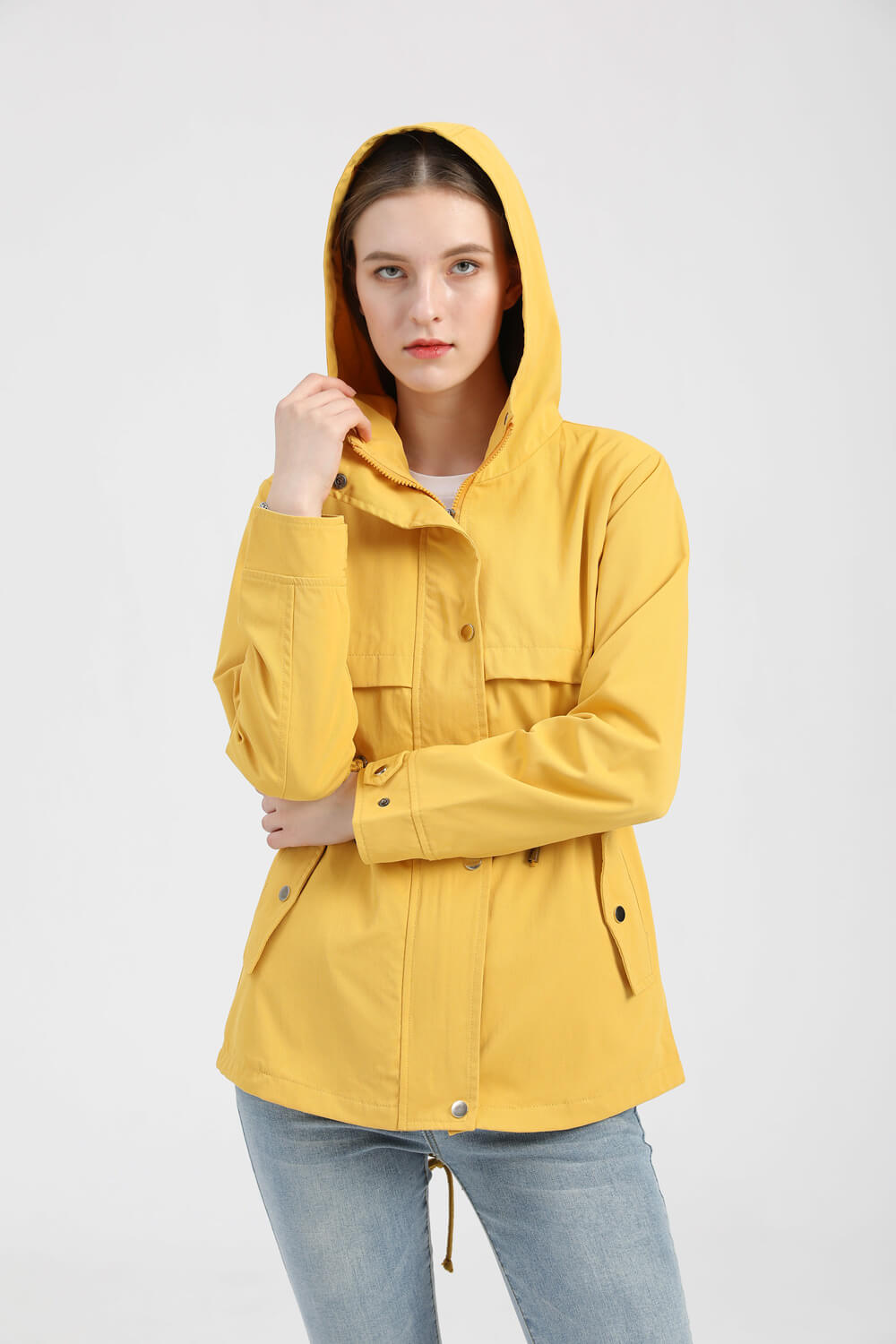 Hooded Windbreaker Jacket for Men and Women in London Style