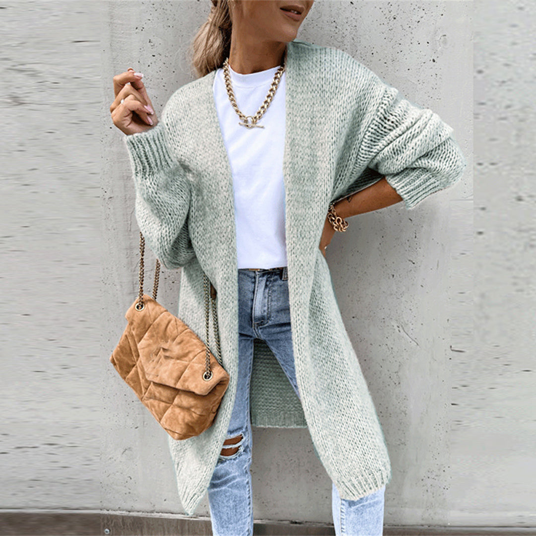 Women's Classic Long Knit Cardigan – Versatile All-Season Layer