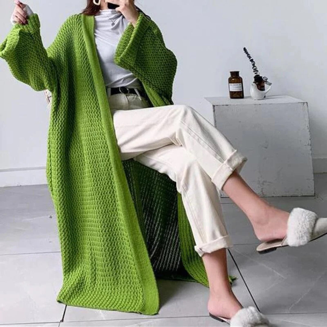 Women's Oversized Knit Cardigan – Lightweight Summer Layer