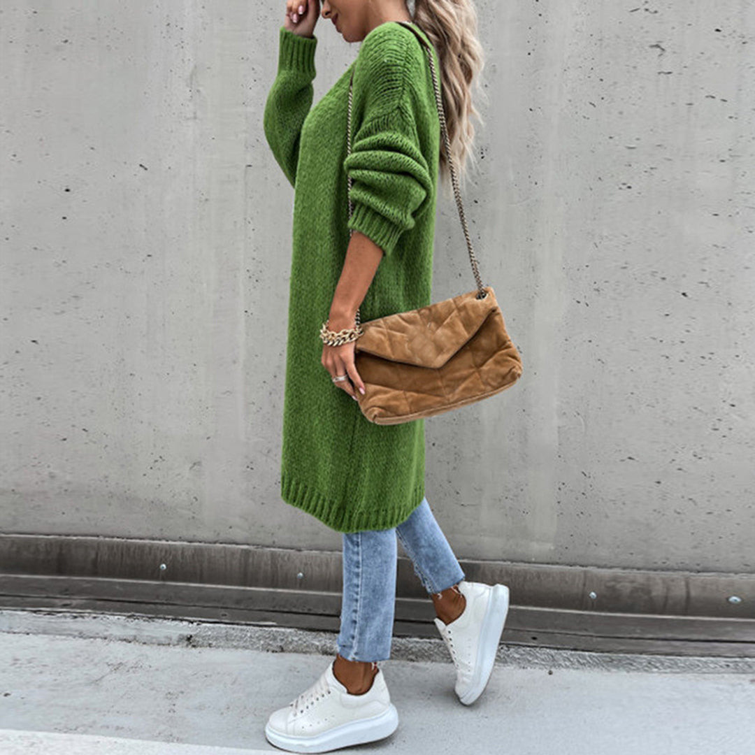 Women's Classic Long Knit Cardigan – Versatile All-Season Layer