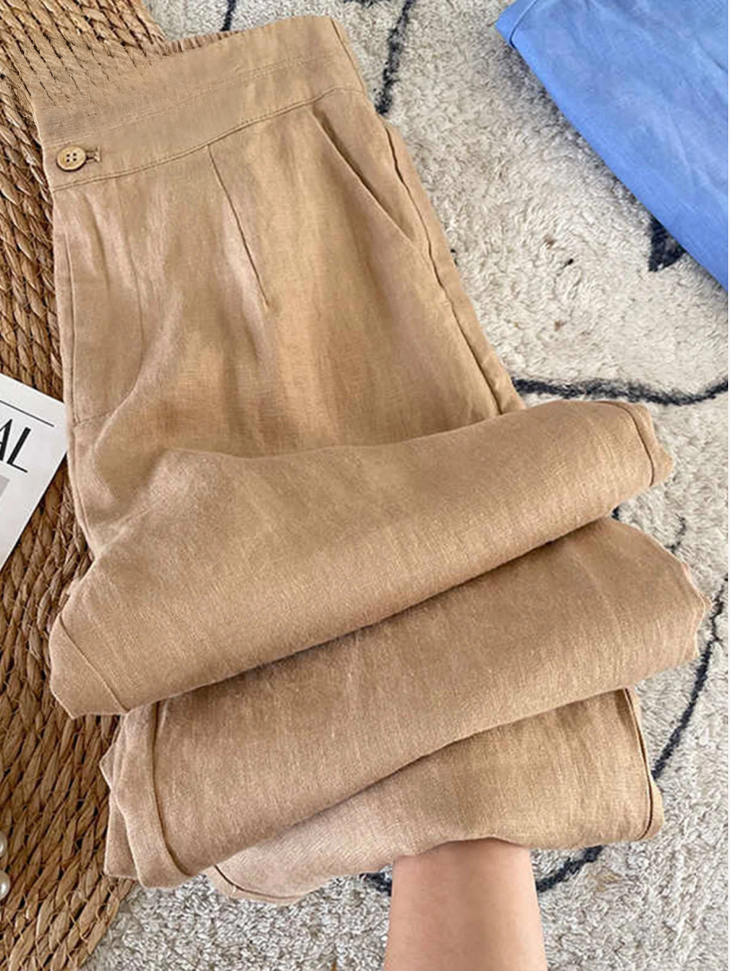 Heritage Linen Trousers – Lightweight, Breathable Design