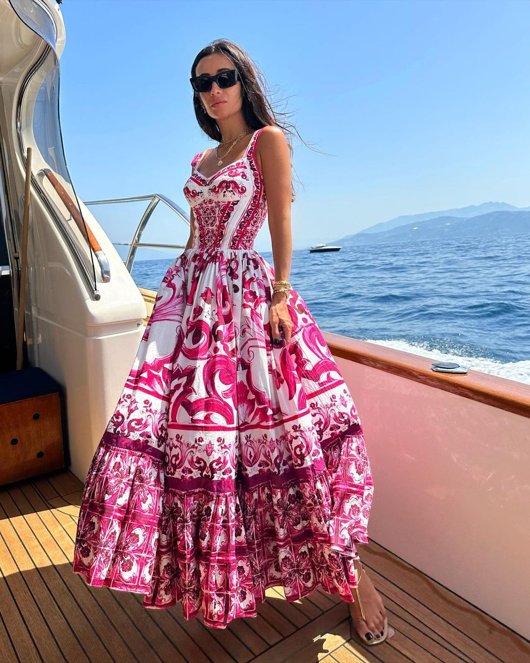 Summer Fashion Runway Midi Dress with Elegant Design