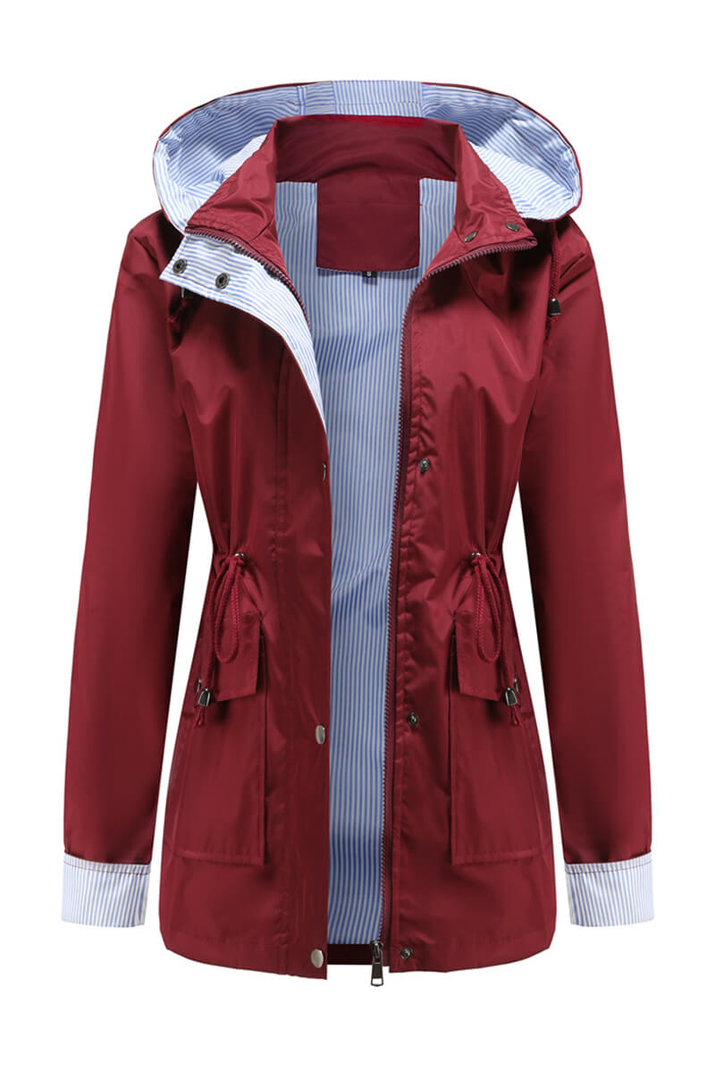 Hooded Windbreaker Jacket for Lightweight Outdoor Protection