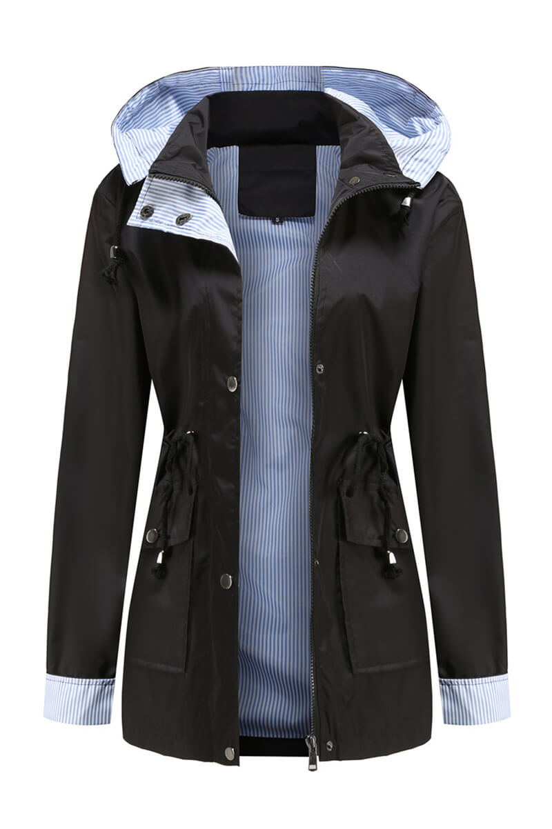 Hooded Windbreaker Jacket for Lightweight Outdoor Protection