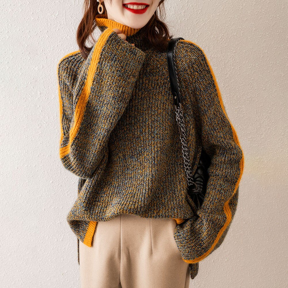 High Neck Mesh Jumper for Stylish Layering and Comfort