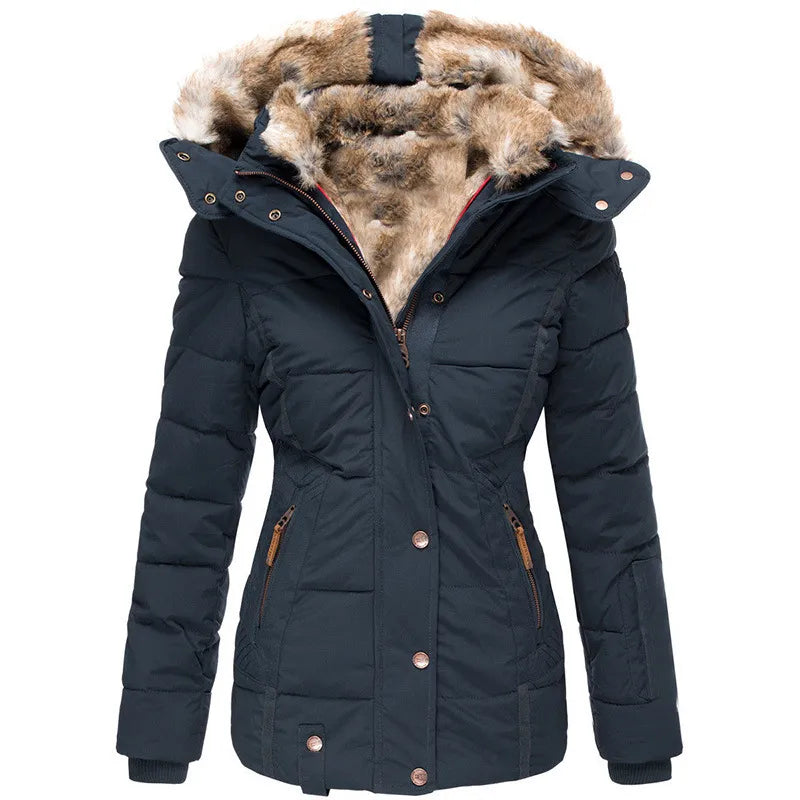 Comfortable Warm Winter Fur Jacket for Cold Weather