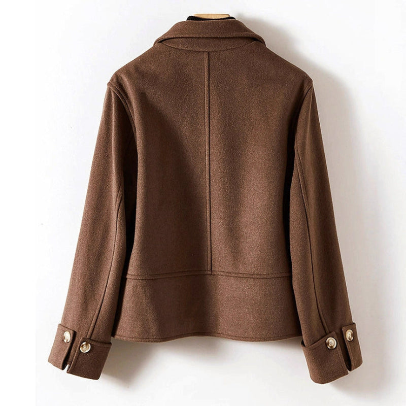 Women's Wool Jacket - Cozy Tailored Winter Coat