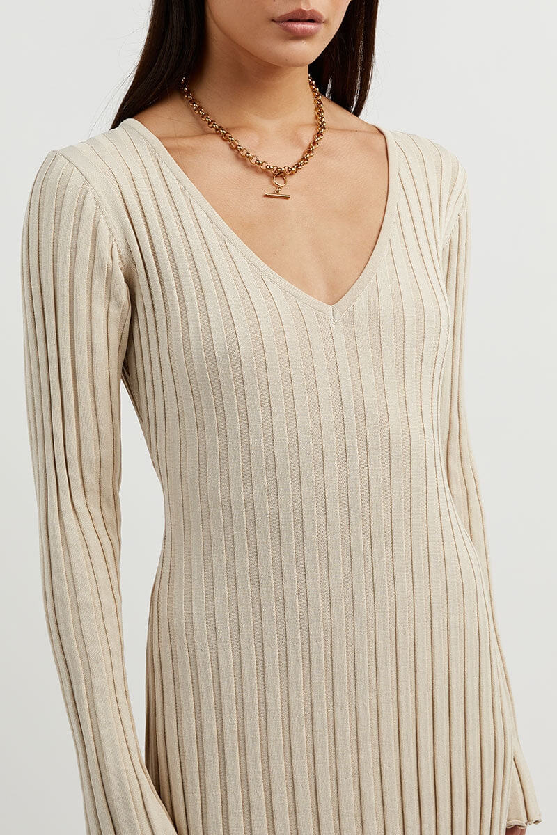 V-Neck Mesh Dress in Elegant Serena Design