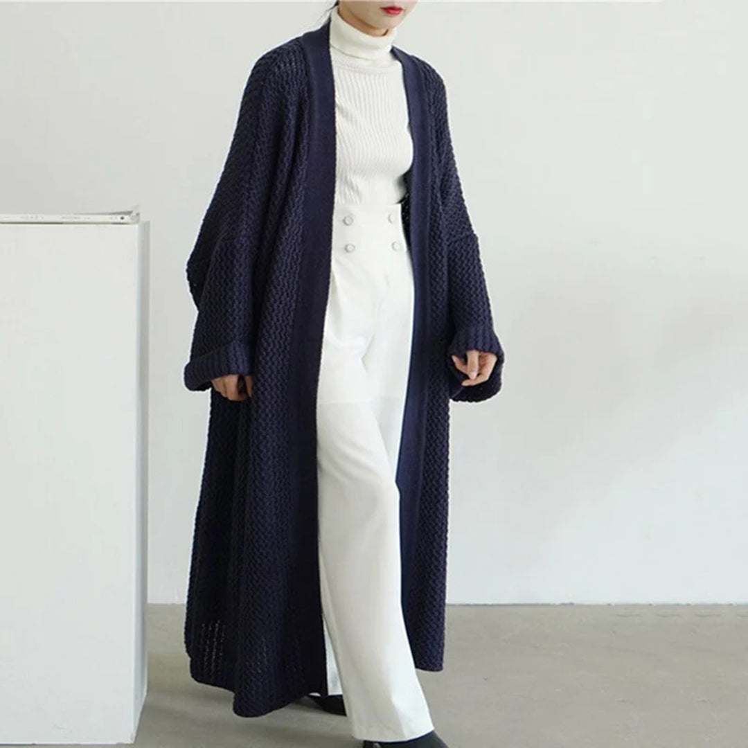 Women's Oversized Knit Cardigan – Lightweight Summer Layer
