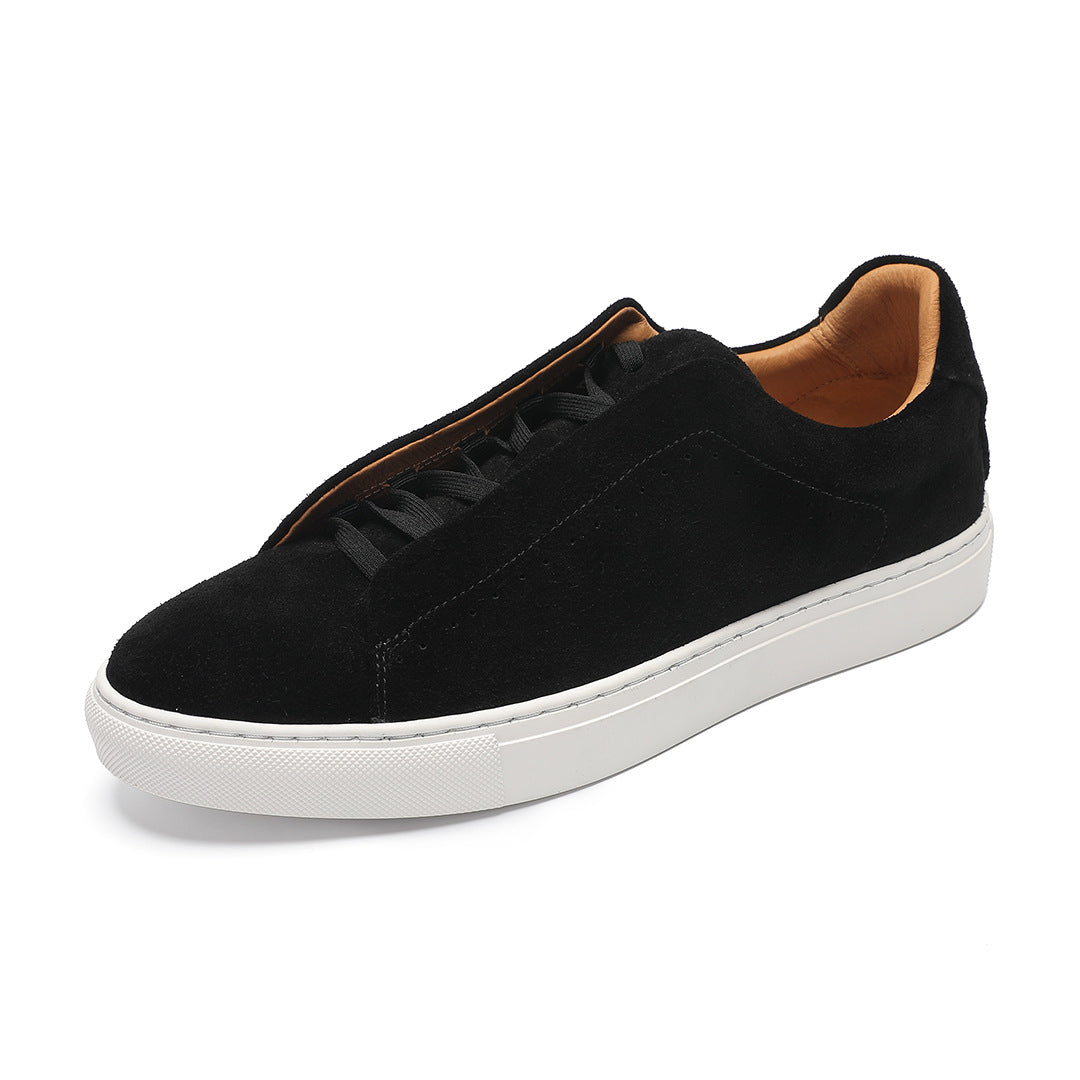 Men’s Black Suede Low Sneakers
