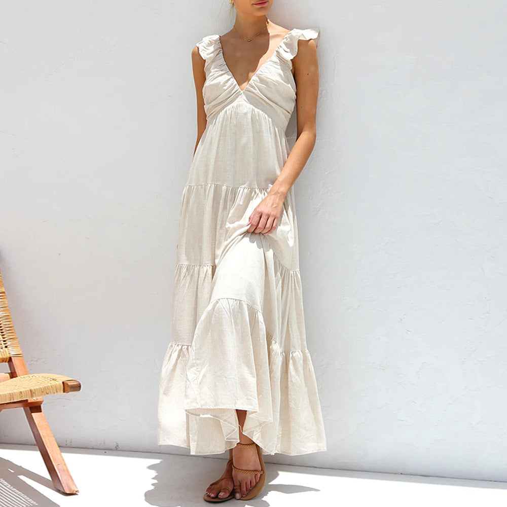 Isabella Ruffled Long Summer Dress for Women
