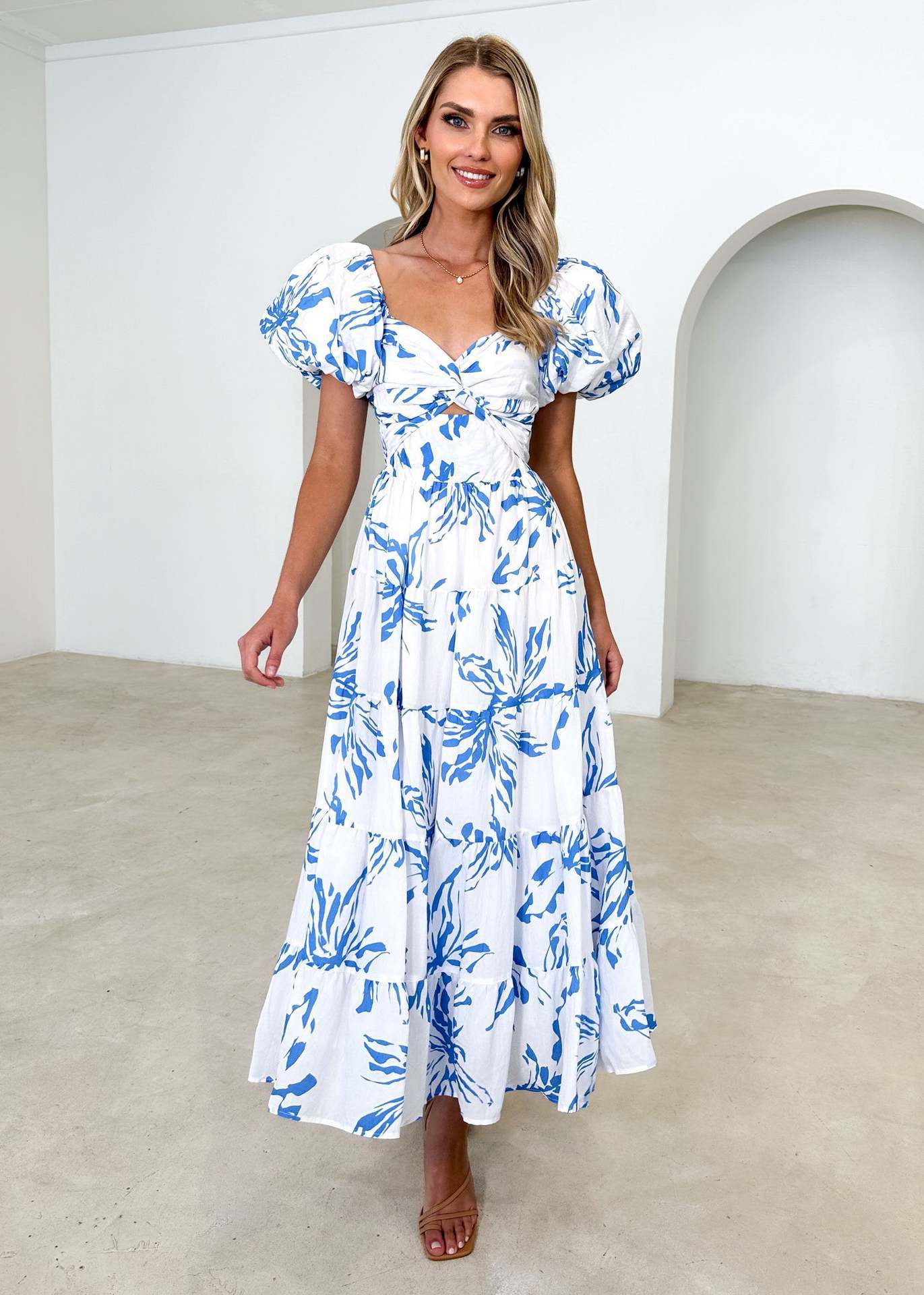 Puff Sleeve Valentina Dress for Effortless Style and Comfort
