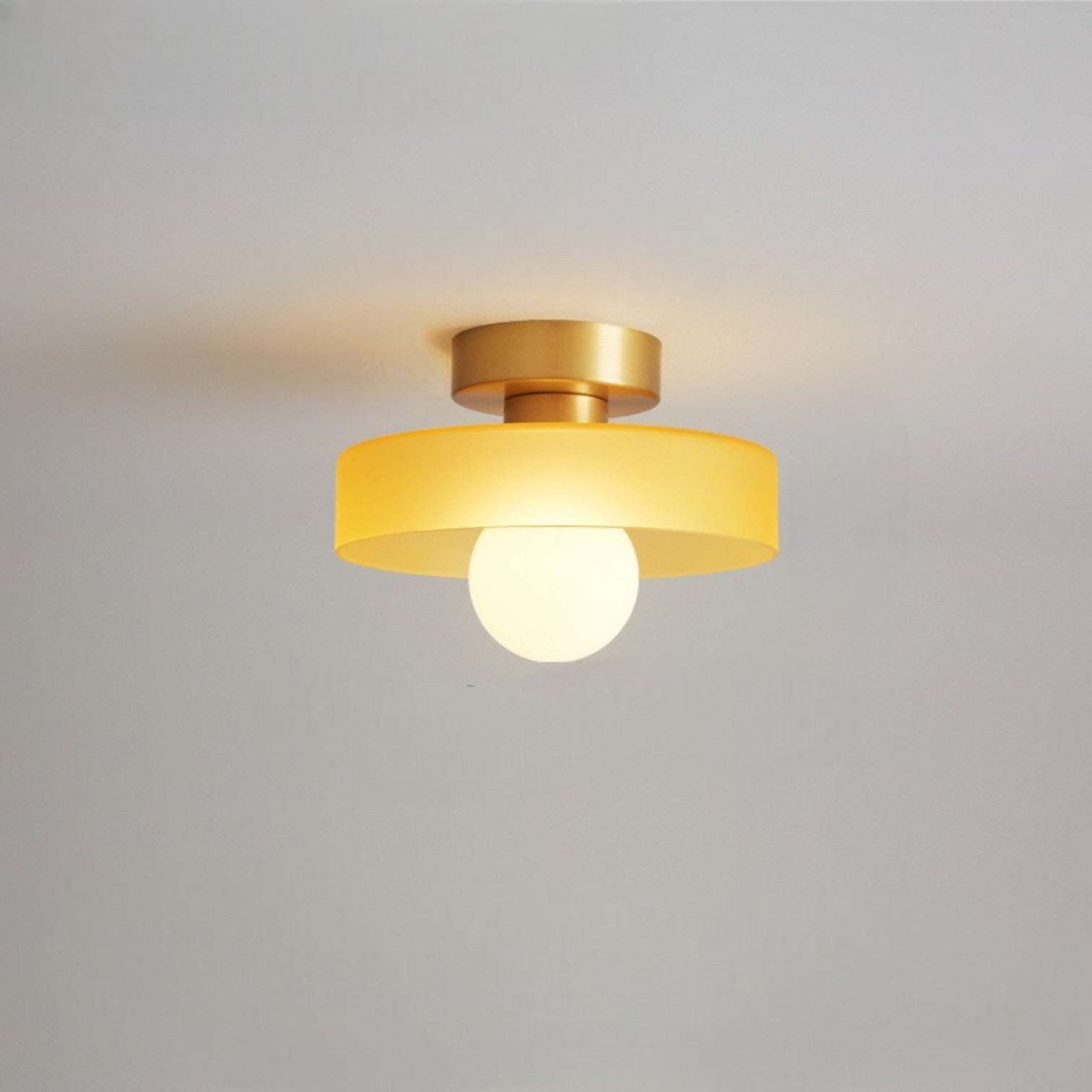 French Bauhaus Style Ceiling Light, Minimalist Design